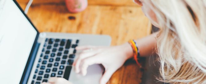 Woman on computer